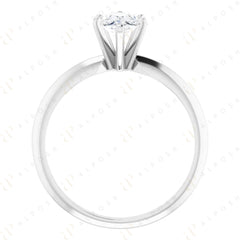 2.00 TCW Pear Cut Solitaire 10K Moissanite Ring for Women