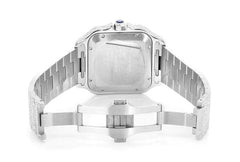 Cartier Watch mens iced out moissanite watch with custom arabic dial luxury wrist watch gift for him bust down watch