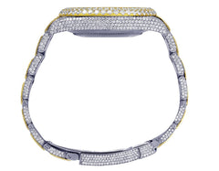 Rolex Watch iced out moissanite diamond watch mens hip hop watch two tone luxury wrist watch